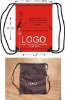 screen printed drawstring bag