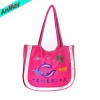 Wholesale printed beautiful design canvas beach bag