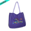 Wholesale printed beautiful design canvas beach bag