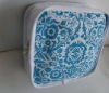 Blue canvas make up bag with full printing