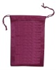 Wholesale satin or non woven draw string bag
