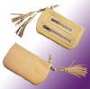 zip decoration hand bag with tassel