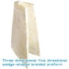 Wholesale 3d 5 directional wedge-shaped braided preform&three dimensional composites&three dimensional five directional braided cone