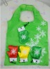 Christmas gloves shopping bag