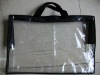 Transparent PVC+Nonwoven Handle Pillow Bag