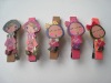 Wholesale fashion wooden hair clips