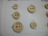 Wholesale wooden craft button fashion wooden button