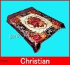 100% polyester soft flower printed adult blanket