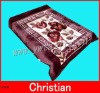 100% polyester soft flower printed blanket
