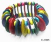 Wholesale Coconut bracelet with wooden beads