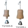 Wholesale Nature wood bird toy/cage accessories with bell