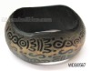 Wholesale Carved colorful pattern wooden bangle