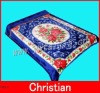 Wholesale 2011 fashion 100% polyester flower printed blanket