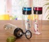 Wholesale 500ml plastic tea bottle for traveling