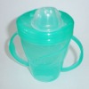 Wholesale green baby training cups with cover