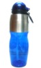 Wholesale 750ml PC water bottle with straw,plastic bottles