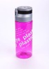 Wholesale 500ml portable plastic sports water bottle