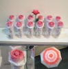 Wholesale Rose shape lovers' folding umbrella / parasol #JP-21