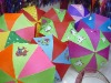 Wholesale 19" two colors fabric children umbrella/carton chlidren umbrela