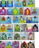 Wholesale 100% cotton velour printed poncho