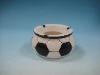 Ceramic Cigarette Ashtray , Cigar/football ashtray jar