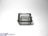 handmade press square glass ashtray