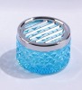 Colored glass round ashtray