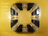 Wholesale kinds of high white material glass round ashtray / square glass ashtray (made in china)