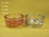 Wholesale nice high white material glass round ashtray / square glass ashtray (made in china)