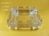 Wholesale supply high white material glass ashtray / square glass ashtray