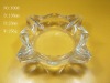 Wholesale kinds of high white material glass round ashtray / square glass ashtray (made in china)