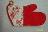 Wholesale 100% cotton kitchen printing logo oven glove