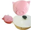 Wholesale Silicon pot holder with Fancy piggy Shape,cartoon design Kitchen Mitt