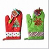 Wholesale 100% Cotton Oven Mitts with Christmas Design