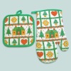 Wholesale microwave oven glove pot holder place mat kitchen sets
