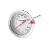 Wholesale Dail Stainless Steel Meat Thermometer with red buckle