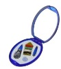 Wholesale Mini plastic travel sewing set with pocket mirror