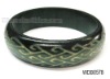 Wholesale Wooden bangle, carved colorful pattern