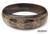 Wholesale Wooden bangle, carved colorful pattern