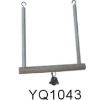 Wholesale Nature wood bird toy/cage accessories with bell