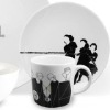 black and white DESIGN DINNERWARE