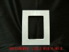white embossed picture frame