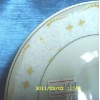 Wholesale GOLD ROUND PORCELAIN dinnerware set