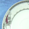 Wholesale resteraunt porcelain gold round dinnerware sets