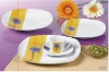 Wholesale 20pcs square porcelian dinner sets