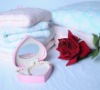 Wholesale heart jacquard cotton towel