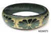 Wholesale Wooden bangle, carved colorful pattern