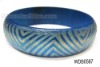 Wholesale Wooden bangle, carved colorful pattern