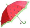 Wholesale 16 inch x 8 ribs Straight Automatic Children Umbrella