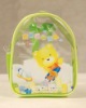 Wholesale clear pvc backpack/kids school bag/carton backpack